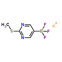 Potassiumtrifluoro(2-(methylthio)pyrimidin-5-yl)borate Structure,1245906-73-3Structure