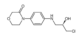 4-[4-(N-(3-chloro-(2r)-2-hydroxy-1-propyl)amino)phenyl]morpholin-3-one Structure,1252018-10-2Structure