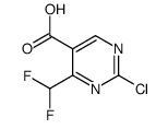 2-Chloro-4-difluoromethyl-pyrimidine-5-carboxylic acid Structure,1260827-00-6Structure