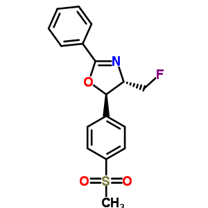 (4S,5r)-4-(fluoromethyl)-4,5-dihydro-5-[4-(methylsulfonyl)phenyl]-2-phenyloxazole Structure,126428-97-5Structure