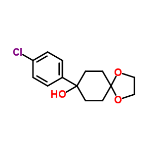 8-(4-Chlorophenyl)-1,4-dioxaspiro[4.5]decan-8-ol Structure,126991-59-1Structure