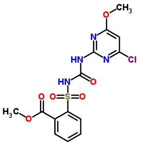 Methyl 2-(n-(4-chloro-6-methoxypyrimidin-2-ylcarbamoyl)sulfamoyl)benzoate Structure,128569-20-0Structure