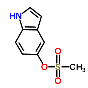 1H-indol-5-yl methanesulfonate Structure,128810-31-1Structure