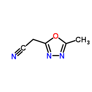 5-Methyl-1,3,4-oxadiazole-2-acetonitrile Structure,130781-63-4Structure