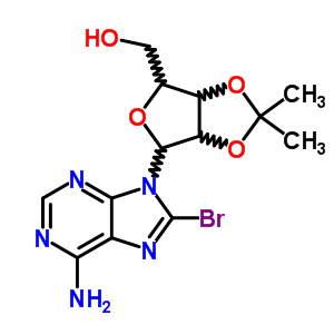 Adenosine,8-bromo-2,3-o-(1-methylethylidene)- Structure,13089-45-7Structure