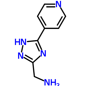 (3-(Pyridin-4-yl)-1h-1,2,4-triazol-5-yl)methanamine Structure,131052-50-1Structure