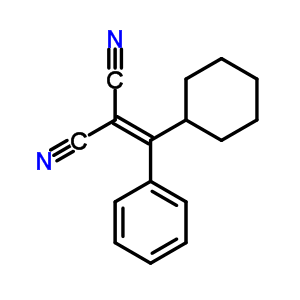 Propanedinitrile,2-(cyclohexylphenylmethylene)- Structure,13134-00-4Structure