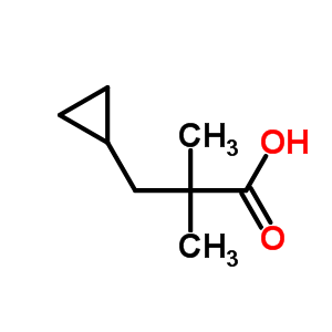 3-Cyclopropyl-2,2-dimethyl-propionic acid Structure,131469-76-6Structure