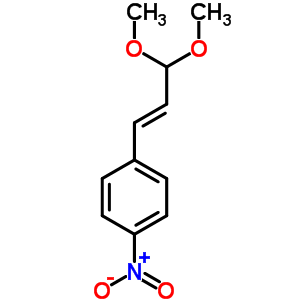 Benzene,1-(3,3-dimethoxy-1-propen-1-yl)-4-nitro- Structure,13189-09-8Structure