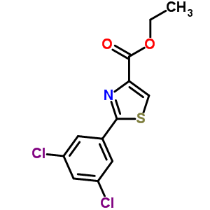 Ethyl 2-(3,5-dichlorophenyl)-1,3-thiazole-4-carboxylate Structure,132089-38-4Structure