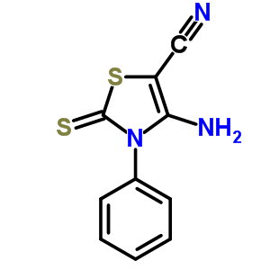 4-Amino-3-phenyl-2-sulfanylidene-1,3-thiazole-5-carbonitrile Structure,13251-19-9Structure