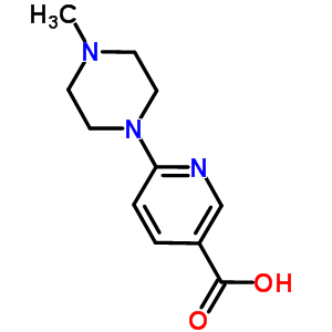 3-Pyridinecarboxylic acid, 6-(4-methyl-1-piperazinyl)- Structure,132521-70-1Structure