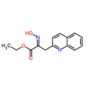 Ethyl (2e)-2-hydroxyimino-3-quinolin-2-yl-propanoate Structure,13311-42-7Structure