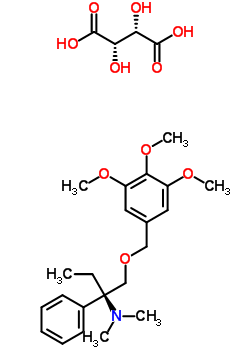 (2S,3s)-2,3-dihydroxysuccinic acid-(2r)-n,n-dimethyl-2-phenyl-1-[(3,4,5-trimethoxybenzyl)oxy]-2-butanamine (1:1) Structure,133267-27-3Structure