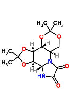 (3aS,3bR,7aR,11aS,11bR)-2,2,5,5-Tetramethylhexahydro-3bH-[1,3]dioxino[4,5-e][1,3]dioxolo[4,5-c]imidazo[1,2-a]pyridine-9,10-dione Structure,134234-43-8Structure