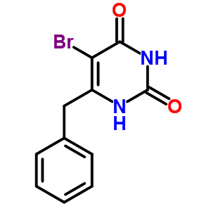 6-Benzyl-5-bromo-1h-pyrimidine-2,4-dione Structure,13441-90-2Structure