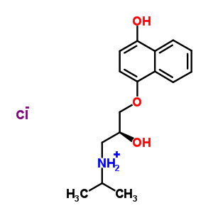 (2S)-2-hydroxy-3-[(4-hydroxy-1-naphthyl)oxy]-n-isopropyl-1-propanaminium chloride Structure,135201-50-2Structure