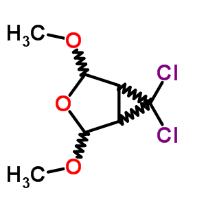 6,6-Dichloro-2,4-dimethoxy-3-oxabicyclo[3.1.0]hexane Structure,13559-71-2Structure