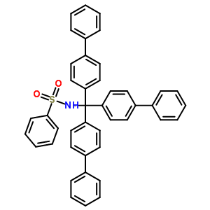 Benzenesulfonamide,n-[tris([1,1-biphenyl]-4-yl)methyl]- Structure,13561-38-1Structure