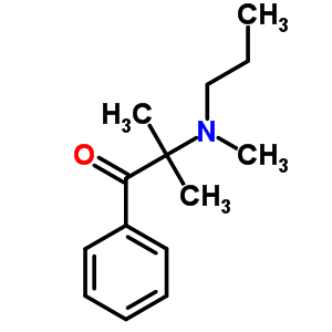 2-Methyl-2-(methyl-propyl-amino)-1-phenyl-propan-1-one Structure,13605-54-4Structure