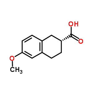 2-Naphthalenecarboxylic acid, 1,2,3,4-tetrahydro-6-methoxy-, (2r)- Structure,136759-35-8Structure