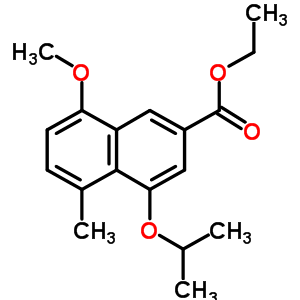 8-Methoxy-5-methyl-4-(1-methylethoxy)-2-naphthalenecarboxylic acid ethyl ester Structure,137932-78-6Structure