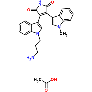 Bisindolylmaleimide viii acetate Structure,138516-31-1Structure