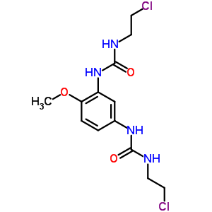 1-(2-Chloroethyl)-3-[5-(2-chloroethylcarbamoylamino)-2-methoxy-phenyl]urea Structure,13908-67-3Structure