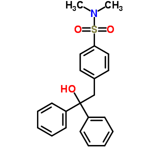 4-(2-Hydroxy-2,2-diphenyl-ethyl)-n,n-dimethyl-benzenesulfonamide Structure,13952-57-3Structure