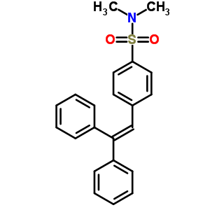 Benzenesulfonamide,4-(2,2-diphenylethenyl)-n,n-dimethyl- Structure,13952-58-4Structure