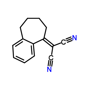 Propanedinitrile,2-(6,7,8,9-tetrahydro-5h-benzocyclohepten-5-ylidene)- Structure,14003-22-6Structure