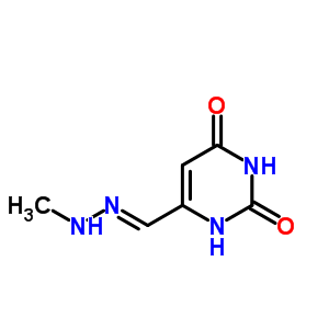 6-[(Z)-(methylhydrazinylidene)methyl]-1h-pyrimidine-2,4-dione Structure,14161-01-4Structure