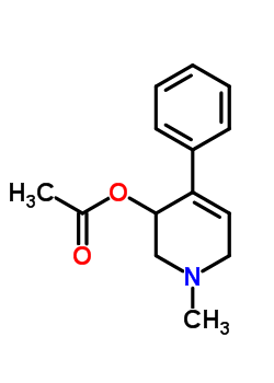 3-Pyridinol,1,2,3,6-tetrahydro-1-methyl-4-phenyl-, 3-acetate Structure,14164-56-8Structure