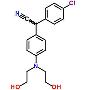 Acetonitrile,[p-[bis(2-hydroxyethyl)amino]phenyl](p-chlorophenyl)-(8ci) Structure,14185-80-9Structure