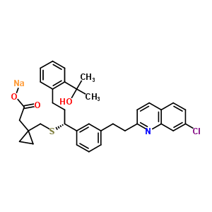 Dihydro montelukast sodium salt Structure,142147-98-6Structure