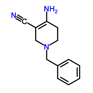 4-Amino-1-benzyl-1,2,5,6-tetrahydropyridine-3-carbonitrile Structure,14247-04-2Structure