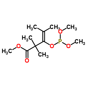 3-Pentenoic acid,3-[(dimethoxyphosphino)oxy]-2,2,4-trimethyl-, methyl ester Structure,14261-54-2Structure