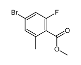 Methyl 4-bromo-2-fluoro-6-methylbenzoate Structure,1427409-40-2Structure