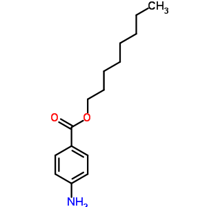 Benzoic acid, 4-amino-,octyl ester Structure,14309-41-2Structure