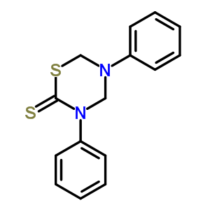 2H-1,3,5-thiadiazine-2-thione,tetrahydro-3,5-diphenyl- Structure,14318-36-6Structure