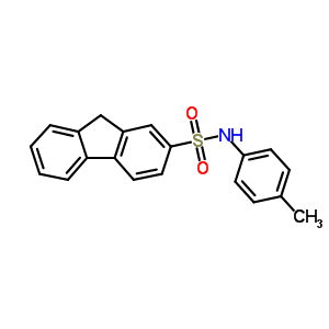 9H-fluorene-2-sulfonamide,n-(4-methylphenyl)- Structure,14348-77-7Structure