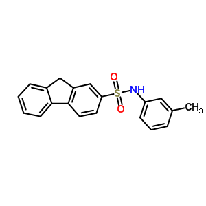 9H-fluorene-2-sulfonamide,n-(3-methylphenyl)- Structure,14348-82-4Structure