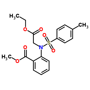 Benzoic acid,2-[(2-ethoxy-2-oxoethyl)[(4-methylphenyl)sulfonyl]amino]-, methyl ester Structure,14370-73-1Structure