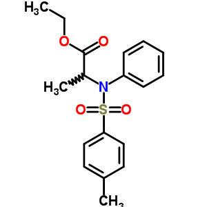 Alanine,n-phenyl-n-(p-tolylsulfonyl)-, ethyl ester (8ci) Structure,14370-81-1Structure