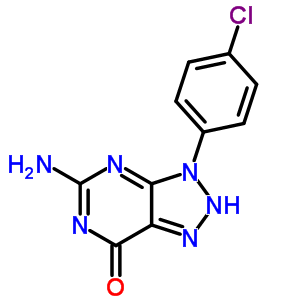 7H-1,2,3-triazolo[4,5-d]pyrimidin-7-one,5-amino-3-(4-chlorophenyl)-3,6-dihydro- Structure,14443-34-6Structure