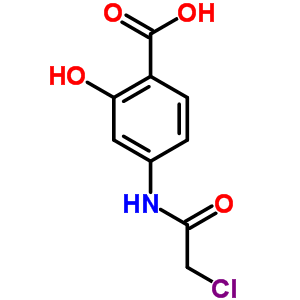 Benzoic acid,4-[(2-chloroacetyl)amino]-2-hydroxy- Structure,14463-22-0Structure