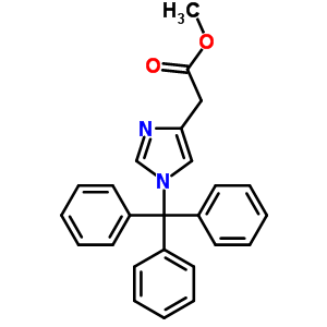 1-(Triphenylmethyl)-1h-imidazole-4-acetic acid methyl ester Structure,145133-11-5Structure