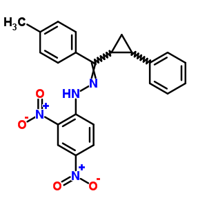 N-[[(4-methylphenyl)-(2-phenylcyclopropyl)methylidene]amino]-2,4-dinitro-aniline Structure,14533-16-5Structure