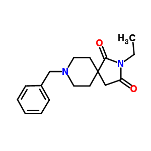 2-Ethyl-8-(phenylmethyl)-2,8-diazaspiro[4.5]decane-1,3-dione Structure,1463-47-4Structure