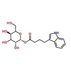 Indole-3-butanoyl beta-d-glucopyranose Structure,147138-23-6Structure